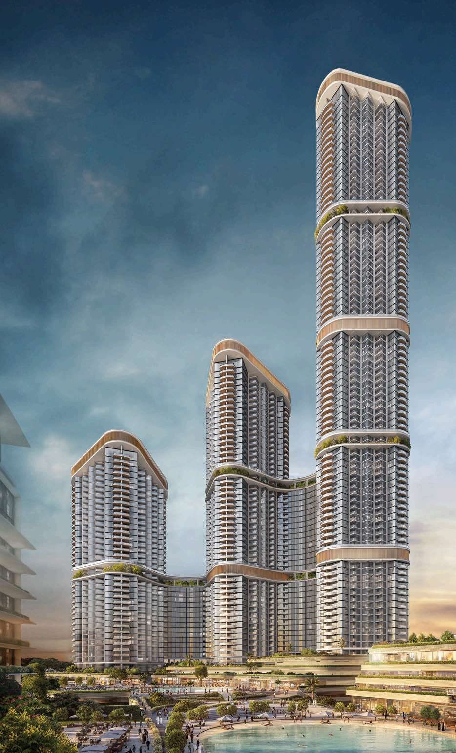 Skyscape Aura trio of towers